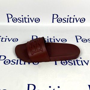 Bally Men's Burgundy Logo Slide